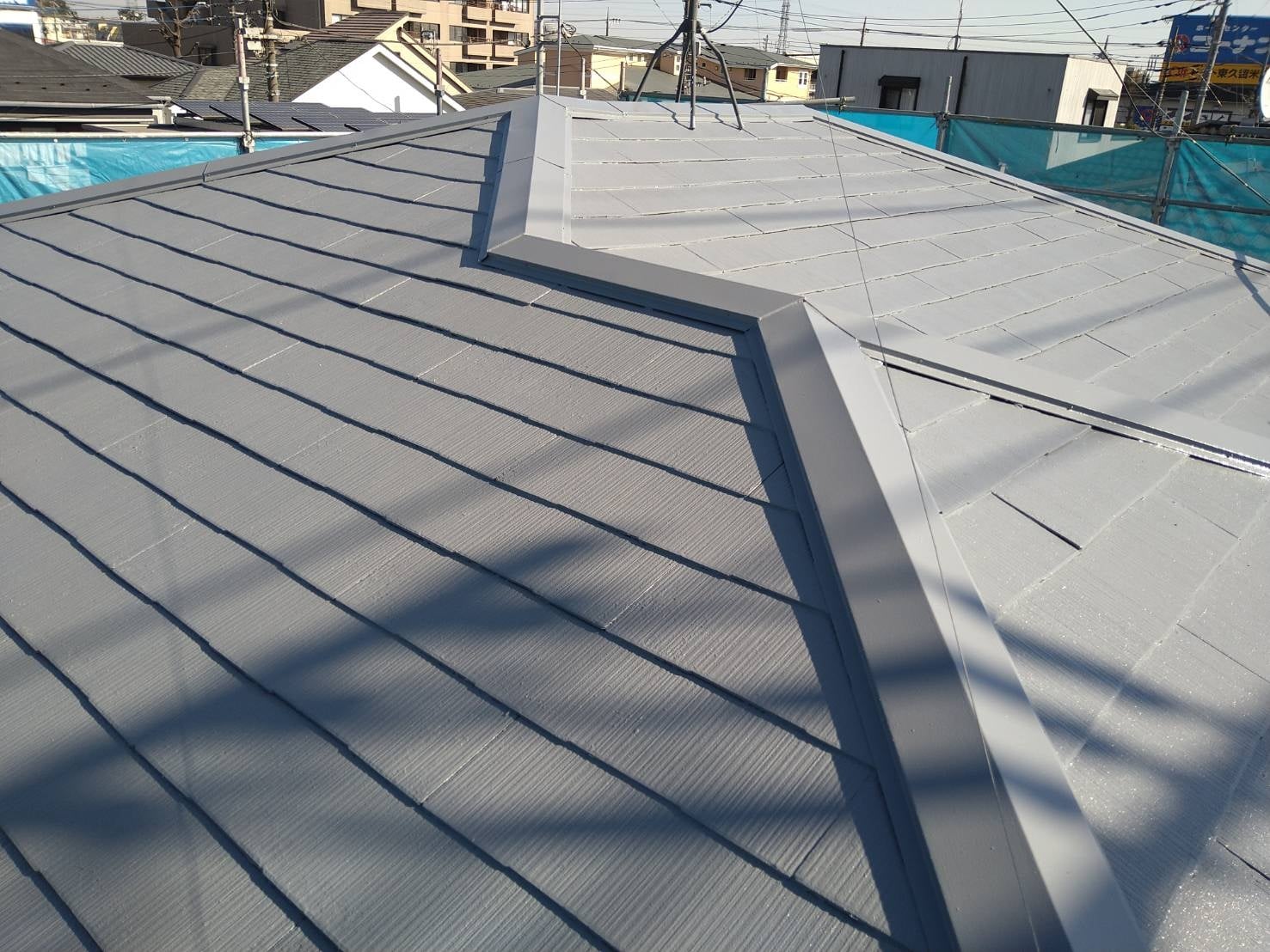 東京都東久留米市戸建住宅屋根塗装遮熱塗料使用