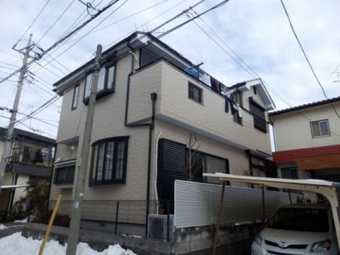 東京都東久留米市O様邸 外壁塗装、屋根遮熱塗装　