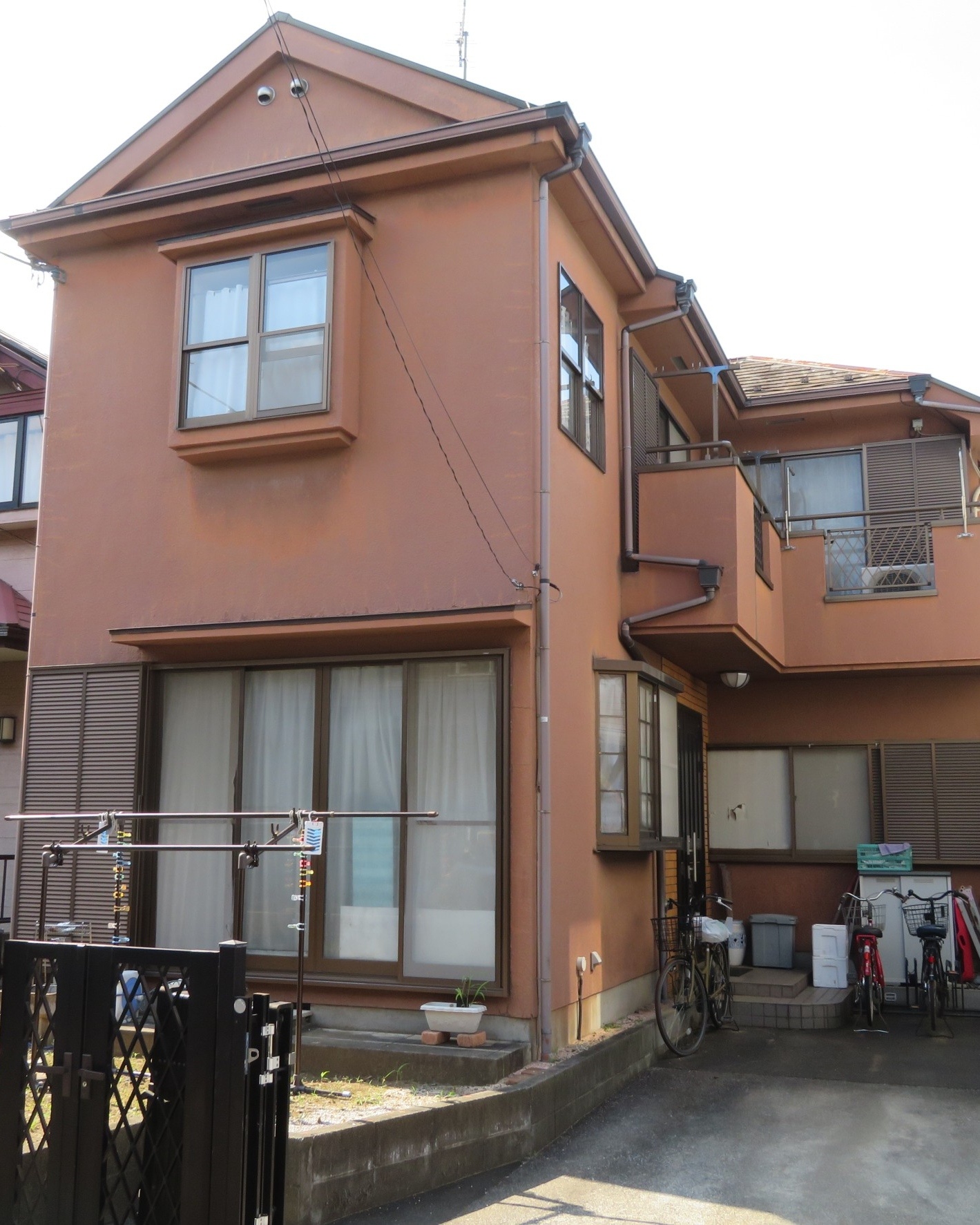 東京都東久留米市戸建住宅外壁塗装工事施工前写真