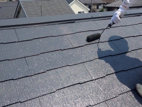 コロニアル屋根　２回目塗装